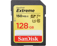 Sandisk 128GB SDXC Extreme zapis 70MB/s odczyt 150MB/s - 485329 - zdjęcie 1